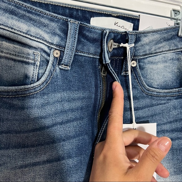 KanCan Geneva High Rise Ankle Skinny w/ Slit Raw Hem Size 1/24 - Picture 11 of 13